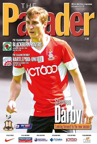 BRADFORD CITY v BLACKBURN /HARTLEPOOL 2014/15 (FRIENDLYS)